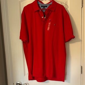 Tommy Hilfiger Men's Vibrant Red Polo